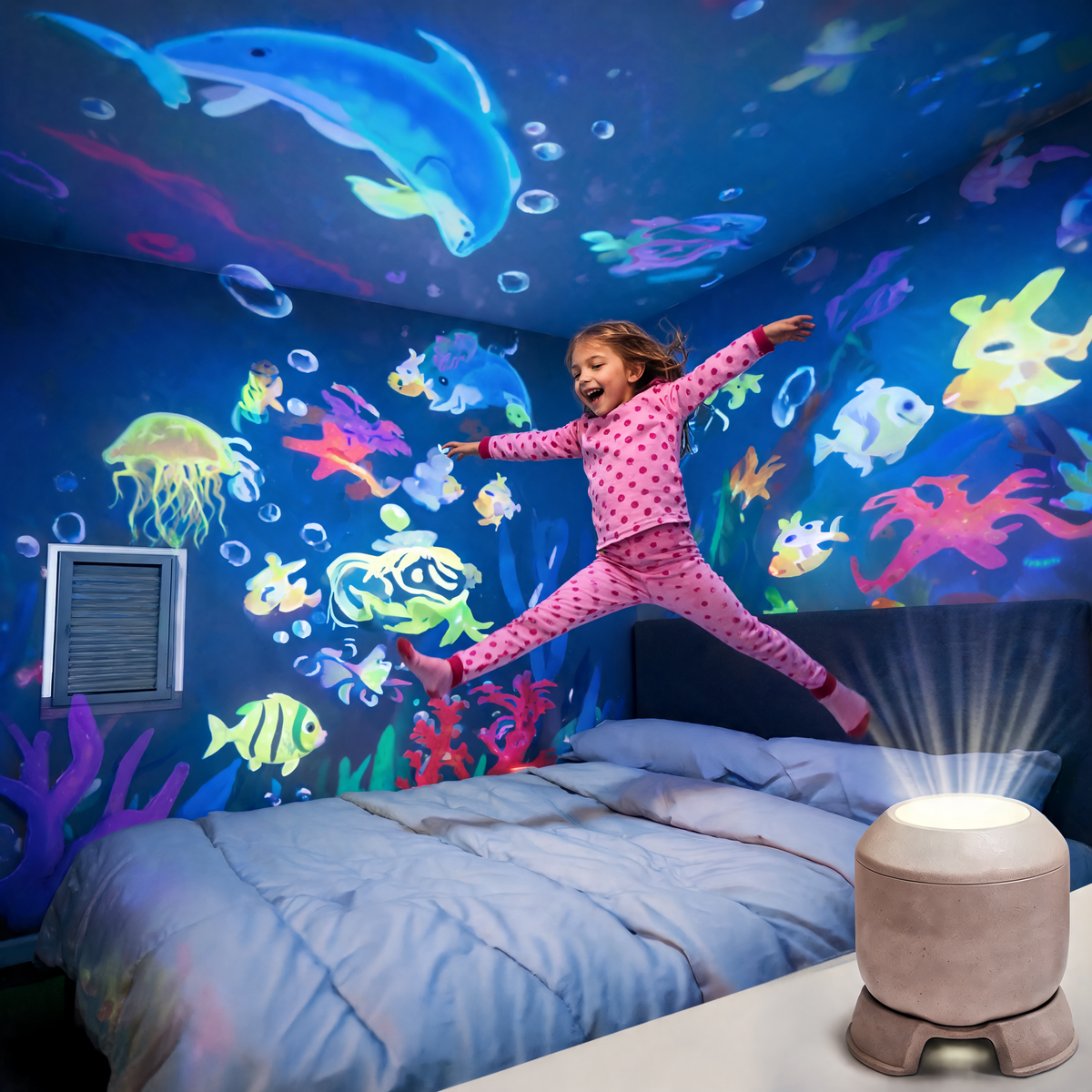 360° Rotating Ocean Projector Lamp